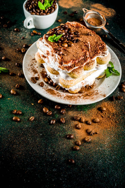 istock Homemade dessert tiramisu on plate 1151999364
