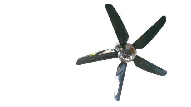 istock blades ceiling fan isolated on white background 1152000665