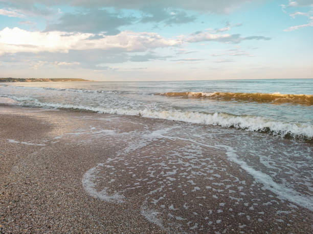 istock Bright blue sea and white clouds on the beach 1152004960