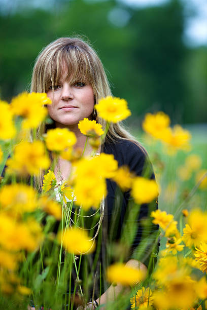 istock yellow flower portraits 115200735