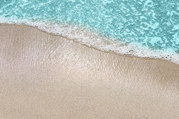 istock Soft wave of turquoise sea water on the sandy beach. 1152007819