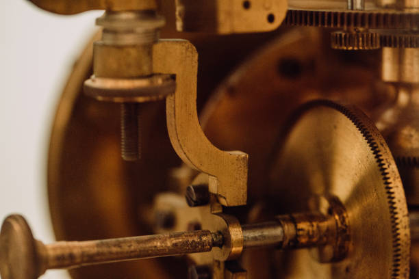 istock Clockwork Background. Close-up Of Old Clock Watch Mechanism 1152013493