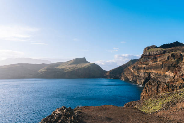 istock Scenic view of coastal mountains from above 1152013542