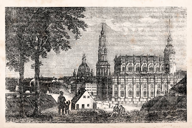istock City of Dresden 1839 illustration 1152013548