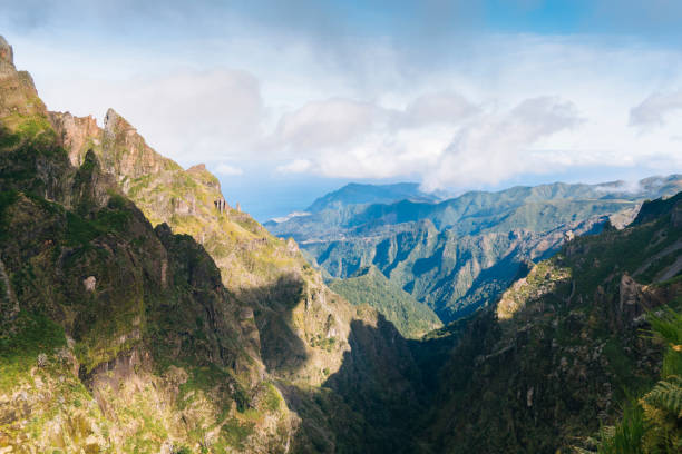 istock Scenic view mountains and valley from above 1152013593