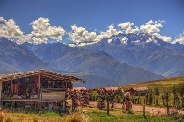 Sacred Valley around Chinchero, Peru HDR IMAGE chinchero district stock pictures, royalty-free photos & images