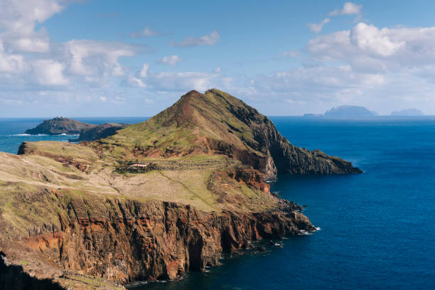 istock Scenic view of coastal mountains from above 1152013991