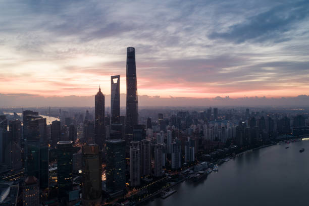 istock Aerial view over The Bund, Shanghai 1152015925