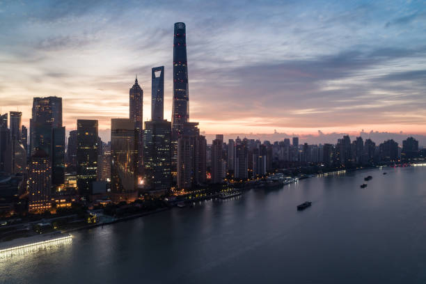 istock Aerial view over The Bund, Shanghai 1152015949