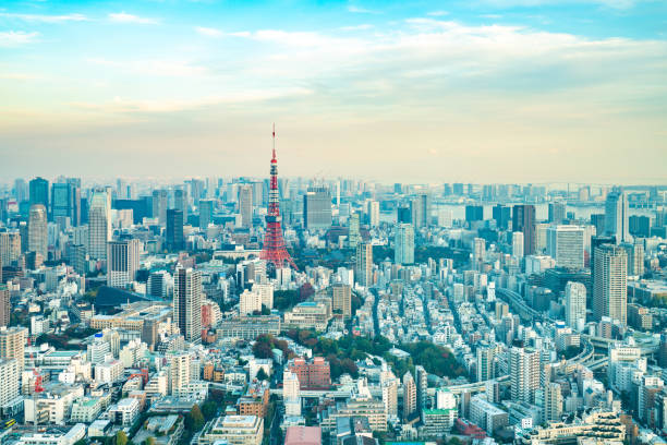 istock Tokyo Tower, Japan - communication and observation tower. It was the tallest artificial structure in Japan until 2010 when the new Tokyo Skytree became the tallest building of Japan. 1152017258