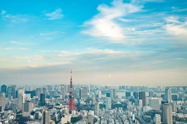 istock Tokyo Tower, Japan - communication and observation tower. It was the tallest artificial structure in Japan until 2010 when the new Tokyo Skytree became the tallest building of Japan. 1152018019
