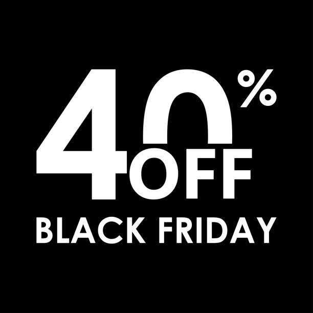 40% off. Black Friday design template. Sales, discount price, shopping and low price symbol. Vector illustration. 40% off. Black Friday design template. Sales, discount price, shopping and low price symbol. Vector illustration. 2273 stock illustrations