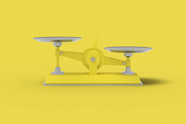 istock Yellow libra on a yellow background. Abstract image. Concept business. 3D render. 1152018990