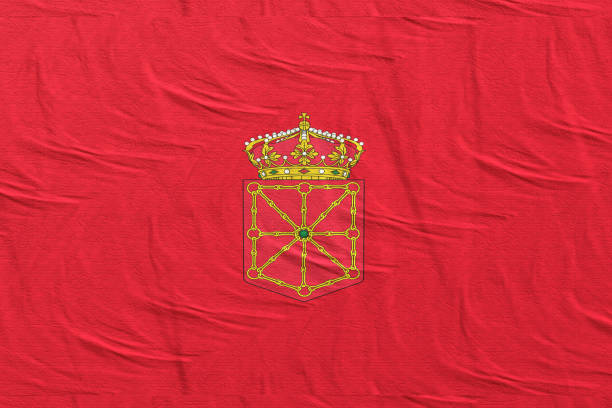 istock 3d rendering of Navarra Community flag 1152020232