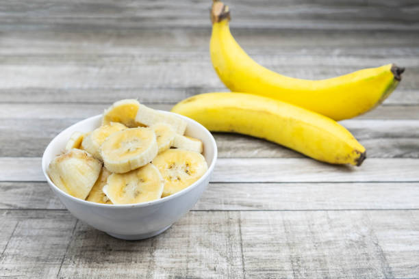 istock Fresh banana on a wooden table 1152021702