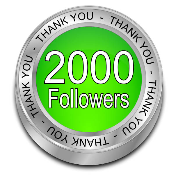 istock 2000 Followers Thank you - 3D illustration 1152022342