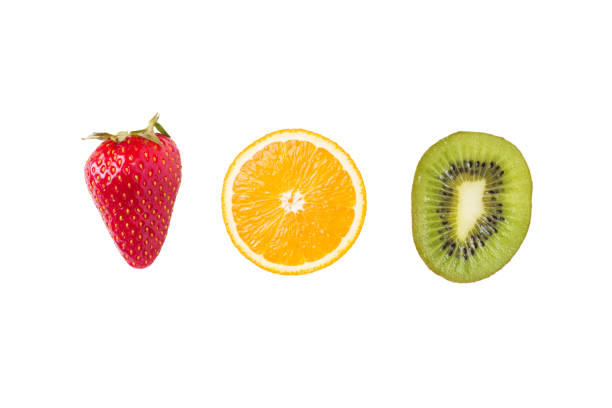 Shot of fresh fruit on a chopping board in the kitchen