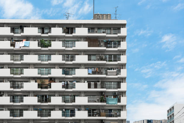Apartment (condominium) in Japan Japan, East Asia, Nerima, Tokyo - Japan, House japan small apartment stock pictures, royalty-free photos & images