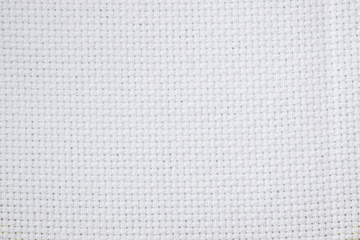 White background texture canvas for cross stit.