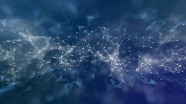 istock Digital cyber space, an innovation of future technology. 3D rendering line connecting in cyber space background 1152026140