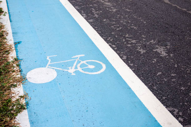 istock Bicycle lens beside the road. 1152028476