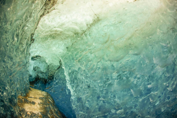 Cave of Iceland ice (Vatnajökull). Shooting Location: Reykjavik
