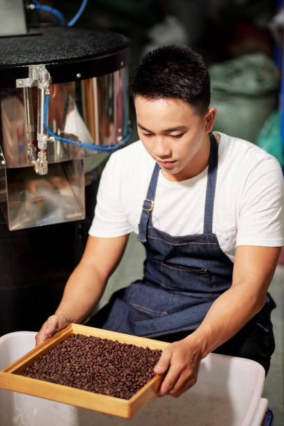 istock Coffee production in factory 1152035919