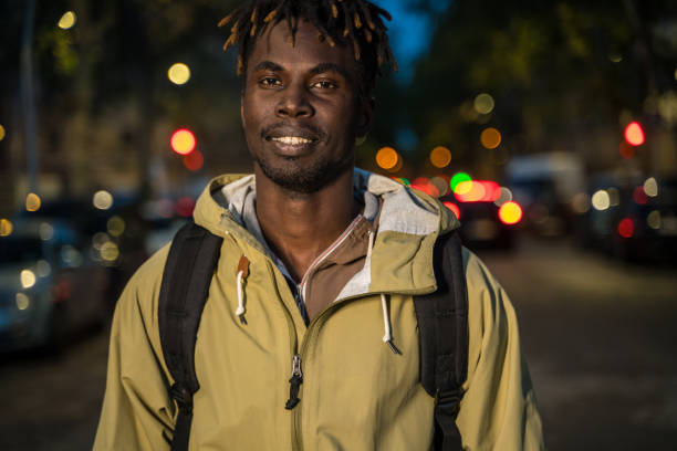 istock Cool young man walking in Barcelona 1152035978