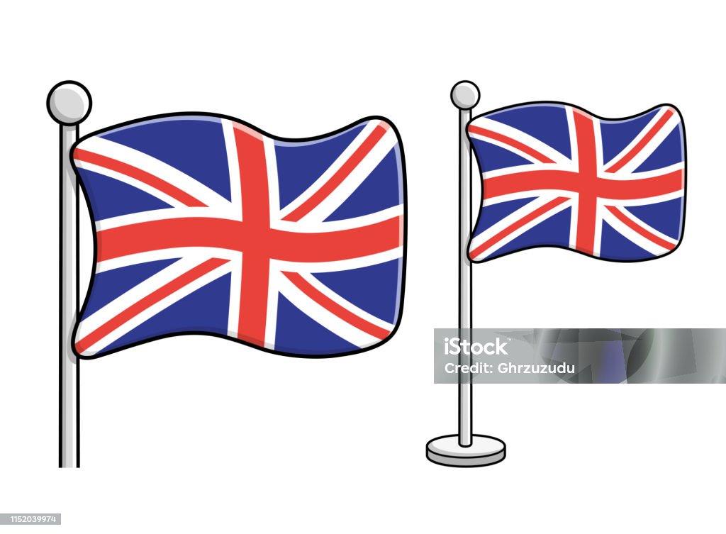 United Kingdom flag United Kingdom flag. Great Britain Union Jack. British Culture stock vector