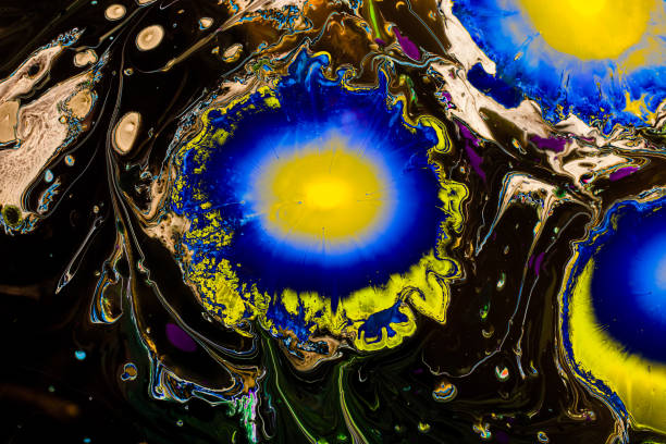 istock Abstract grunge art background texture with colorful paint splashes 1152040419