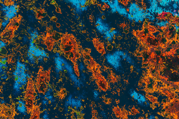 istock Abstract grunge art background texture with colorful paint splashes 1152040481