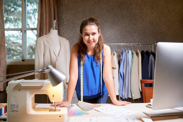 istock Successful woman designer of clothes 1152041321