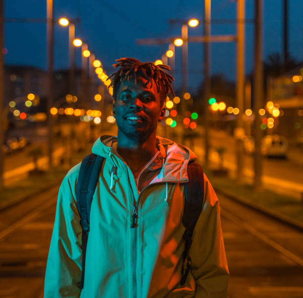istock Young tourist in Barcelona at night 1152042346