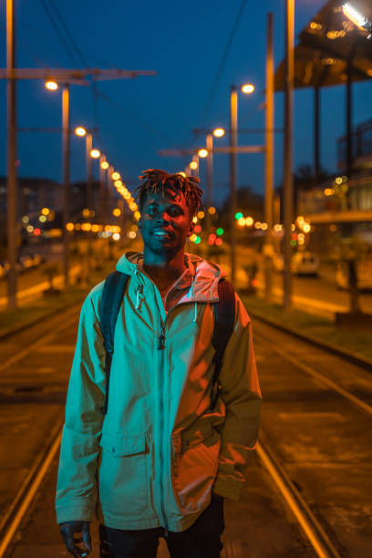 istock Young tourist in Barcelona at night 1152042985