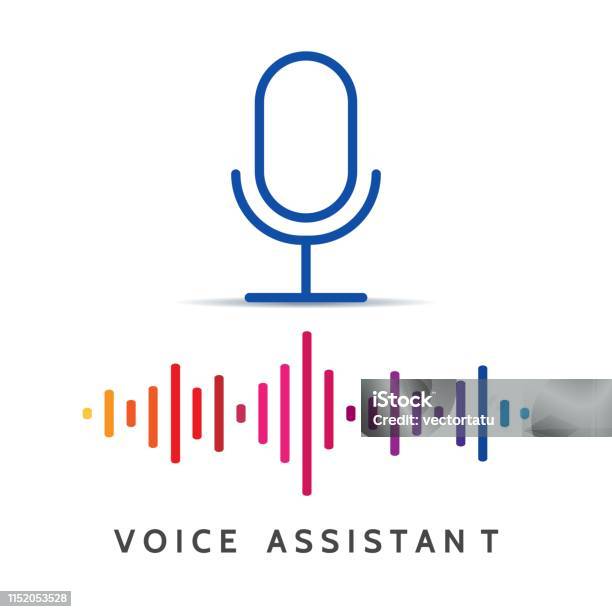 Voice Recognition Help Stock Illustration - Download Image Now - Achievement, Artificial Intelligence, Assistant