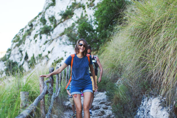 istock Family hiking in mountains 1152058913