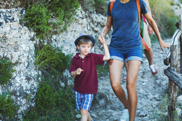 istock Family hiking in mountains 1152058919