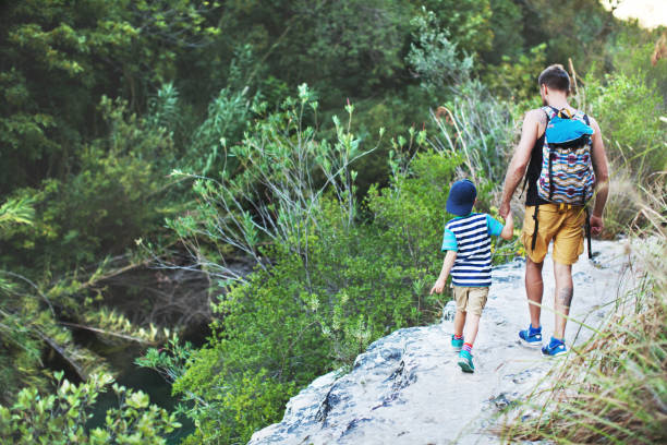 istock Family hiking in mountains 1152058949