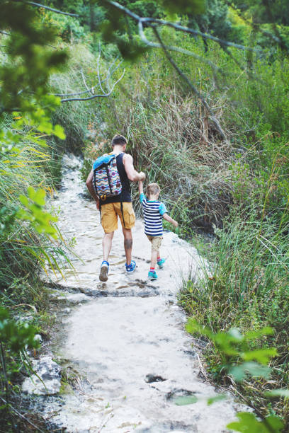 istock Family hiking in mountains 1152058950