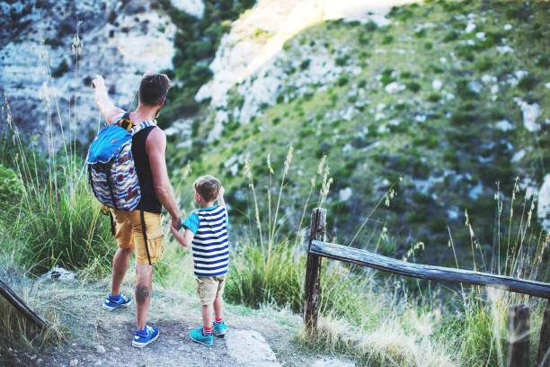 istock Family hiking in mountains 1152058973