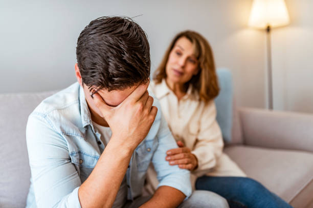 istock Mother and son after quarrel 1152060535