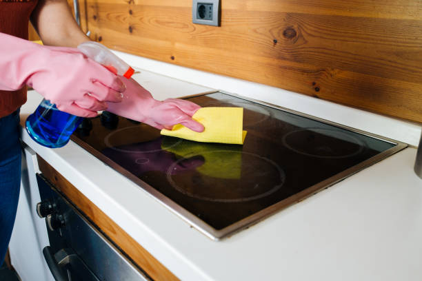 istock Hardworking Housewife Cleaning The Kitchen 1152064593