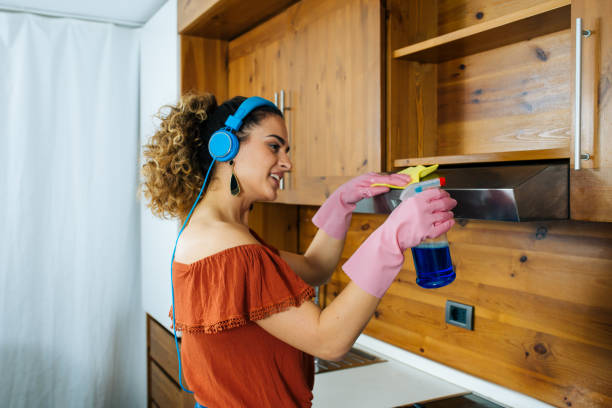 istock Young Housewife Cleaning the Kitchen 1152064614
