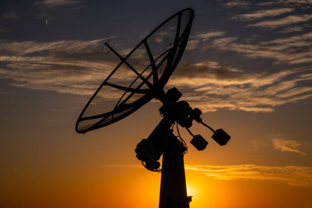 istock sunset at an abandoned radio station 1152064963