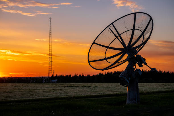 istock sunset at an abandoned radio station 1152064969
