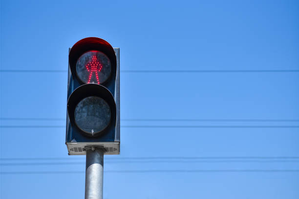 istock Red prohibitory traffic signal on the railway 1152066203