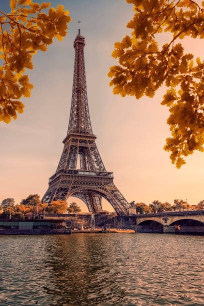 arquitetura em paris - paris france panoramic seine river bridge - fotografias e filmes do acervo