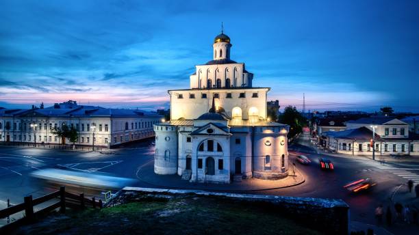 The Golden Gate in Vladimir in evening light.
