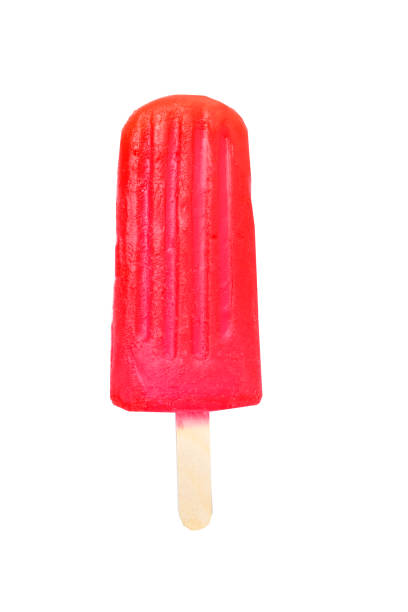 istock Red ice pop or popsicle isolated on white background with clipping path 1152077894