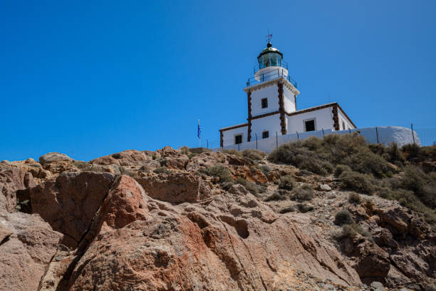 istock Faros at Akrotiri (faros akrotiriou) in Santorini, Greece 1152078310